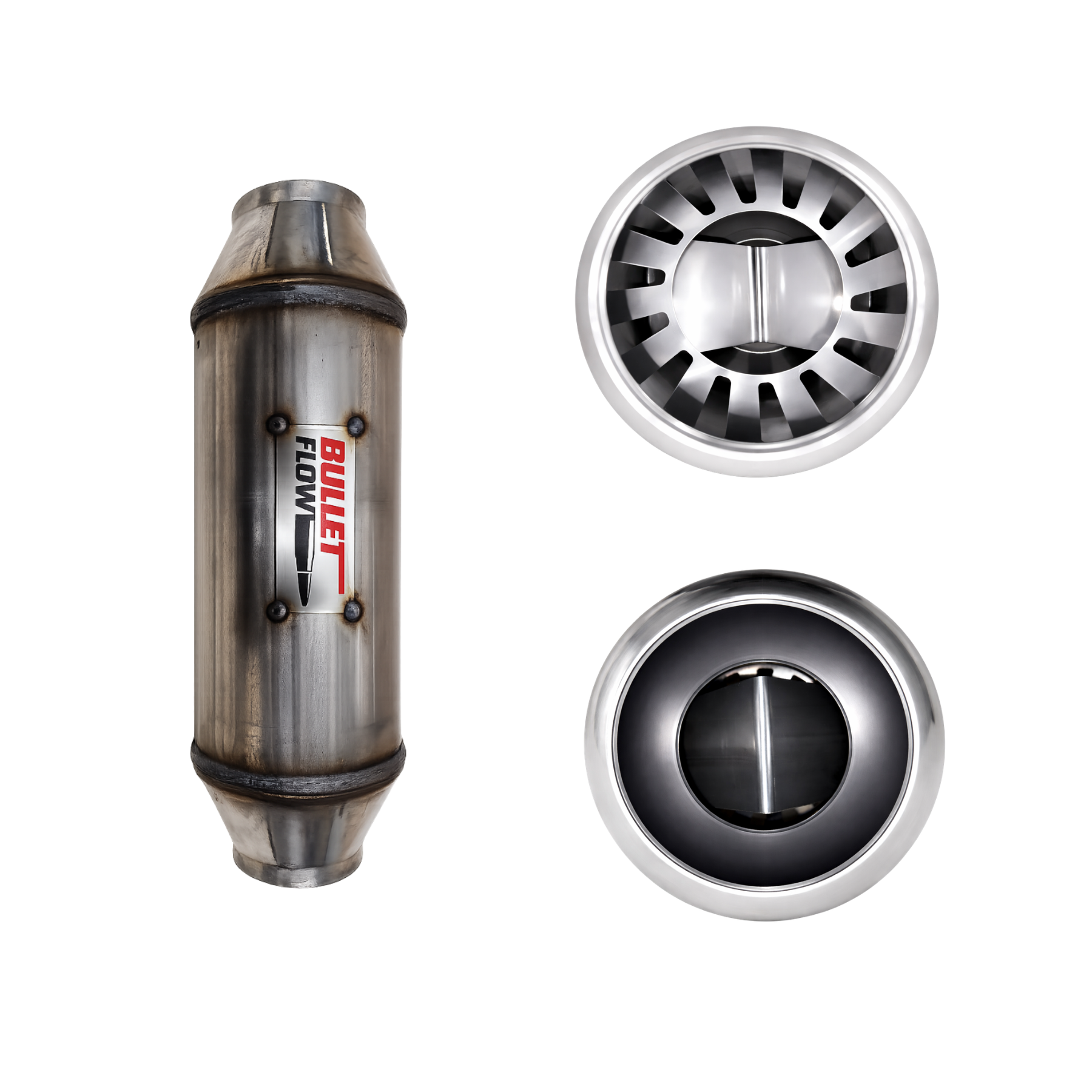 Valina inc Aero Vor-Tex V Deflector Bullet Flow Mufflers - BFV- 410250