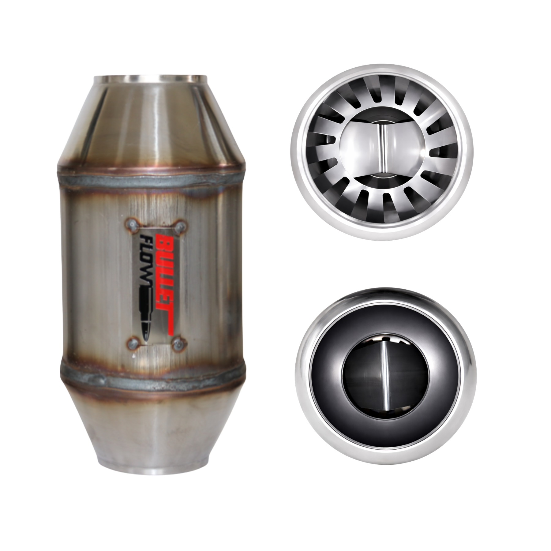 Valina inc Aero Vor-Tex V Deflector Bullet Flow Mufflers - BFV-412250