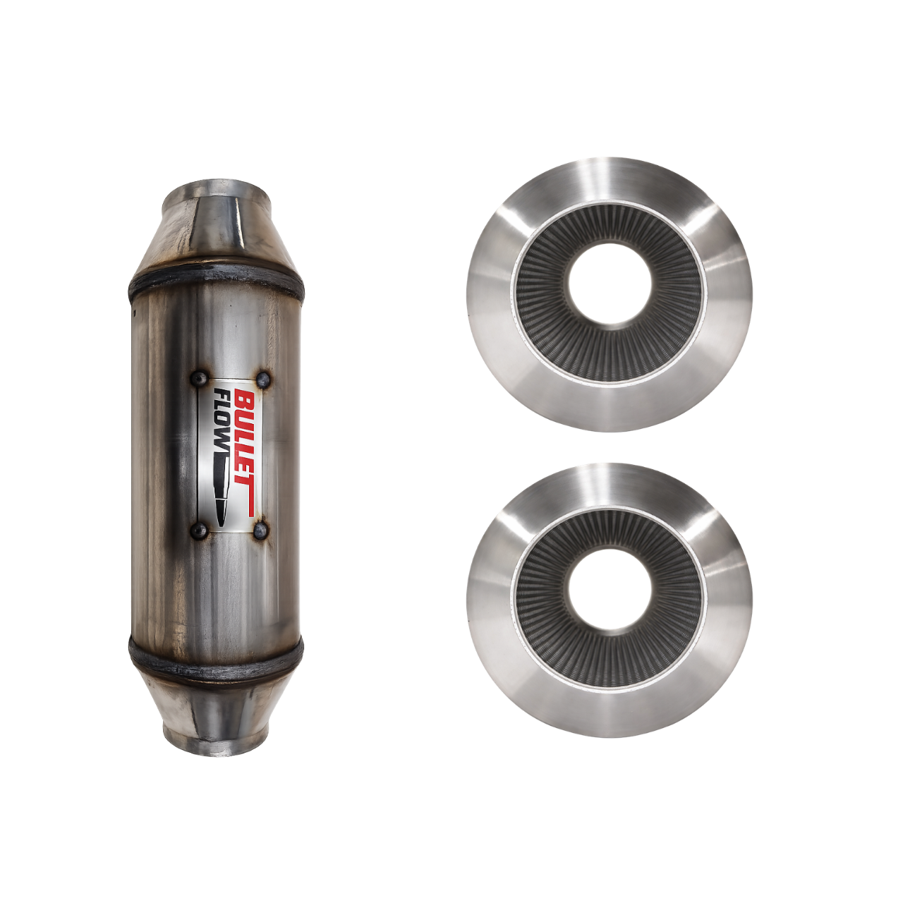 Valina inc Direct Flow Racing Fiber Bullet Flow Mufflers - BFR-510250