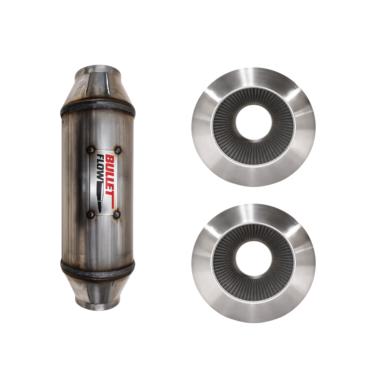 Valina inc Direct Flow Racing Fiber Bullet Flow Mufflers - BFR-510300