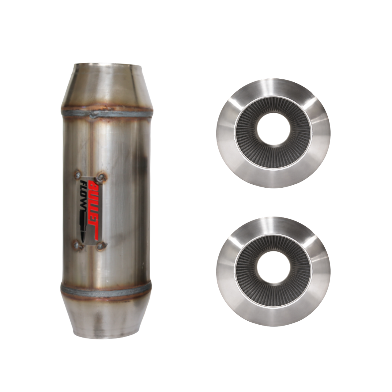 Valina inc Direct Flow Racing Fiber Bullet Flow Mufflers - BFR-514300