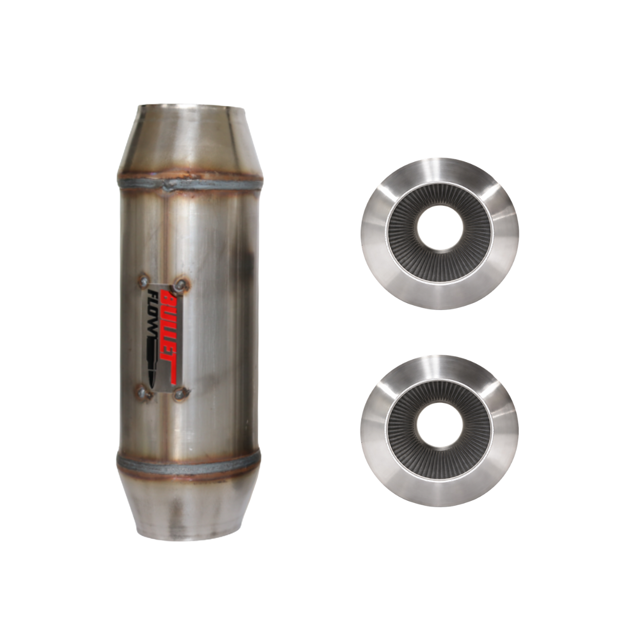 Valina inc Direct Flow Racing Fiber Bullet Flow Mufflers - BFR-514250
